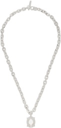 SWEETLIMEJUICE Silver Pane Heavy Chain Necklace