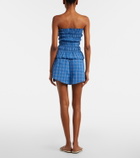 Faithfull Leya plaid cotton shorts