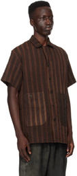 UMA WANG Brown Terry Shirt