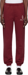 Sporty & Rich Burgundy Vendome Sweatpants