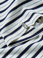 Kjus Golf - Luis Striped Stretch-Jersey Polo Shirt - Blue