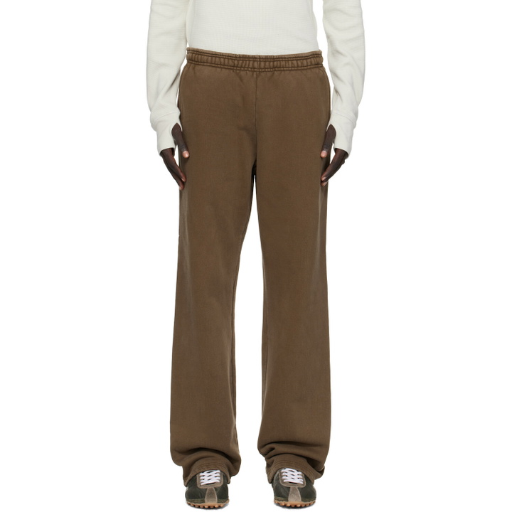 Photo: Entire Studios Brown Straight-Leg Sweatpants