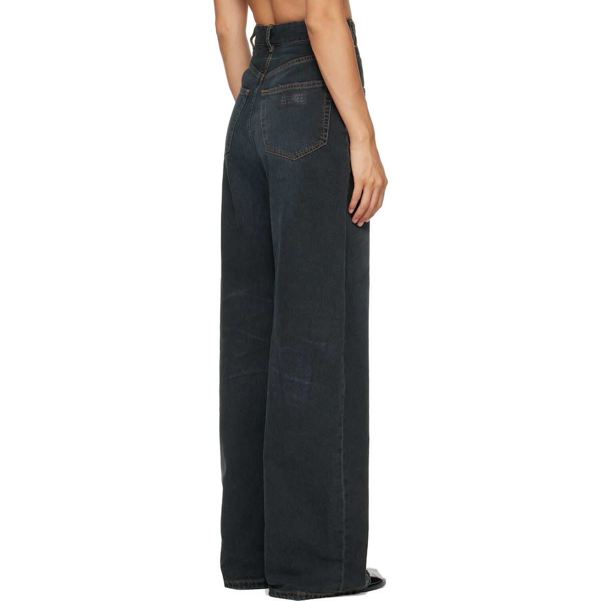 MM6 Maison Margiela Gray Backwards Jeans