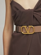 VALENTINO GARAVANI - 4cm Vlogo Reversible Leather Belt