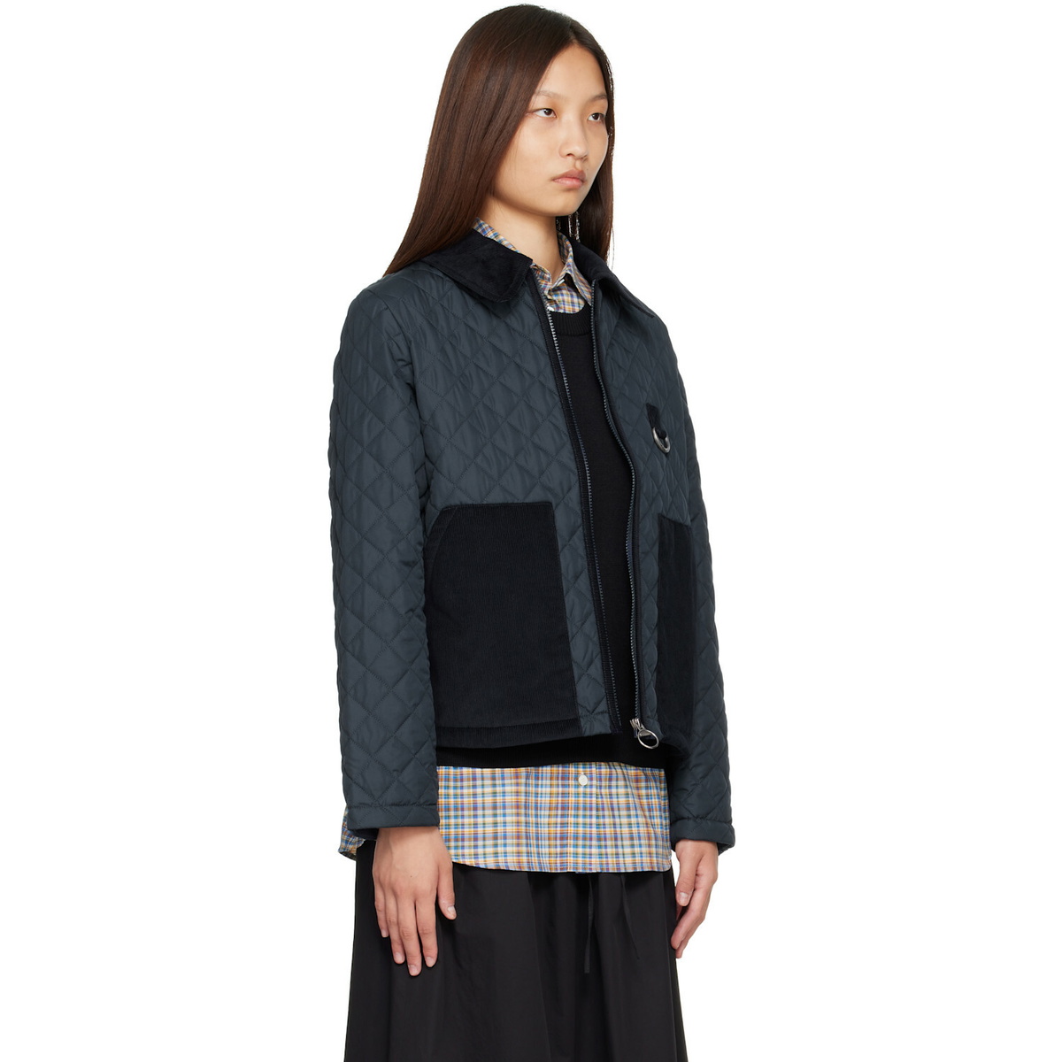 Barbour Navy Aylesby Quilted Jacket