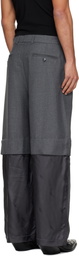 VAQUERA Gray Chopped Trousers