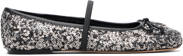 Photo: Marc Jacobs Silver & Black 'The Sequin Sabrina' Ballerina Flats