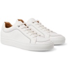 Hugo Boss - Mirage Textured-Leather Sneakers - White