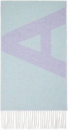 A.P.C. Blue & Purple Malo Scarf