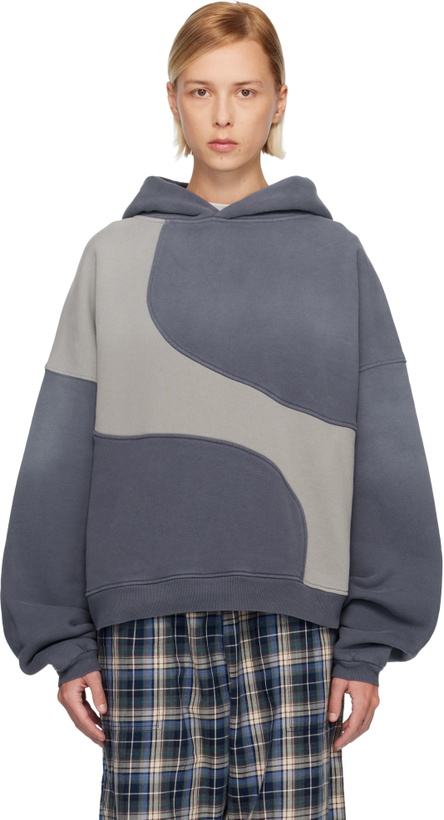 Photo: ERL Gray Wave Hoodie