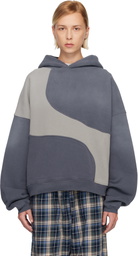ERL Gray Wave Hoodie