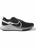 Nike Running - React Pegasus Trail 4 Rubber-Trimmed Mesh Running Sneakers - Black