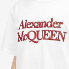 Alexander McQueen Men's Logo T-Shirt in Optical White
