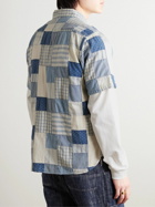 RRL - Farrell Patchwork Cotton Shirt - Blue