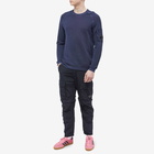 C.P. Company Men's Cotton Crepe Crew Knit in Medieval Blue