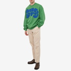 Acne Studios Men's Fyre Bubble Logo Crew Sweat in Electric Green