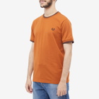 Fred Perry Authentic Men's Twin Tipped T-Shirt in Nut Flake