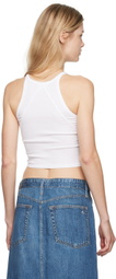 rag & bone White 'The Essential Rib String' Tank Top