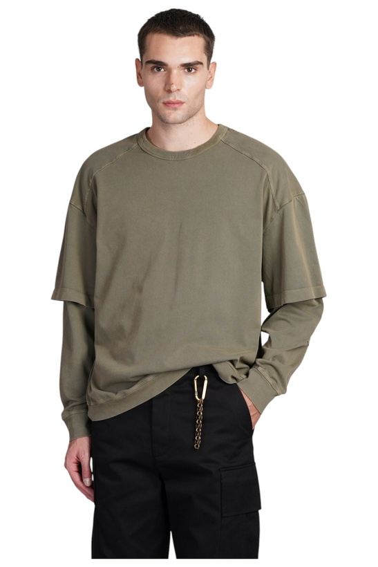 Photo: DARKPARK Theo T-shirt In Green Cotton