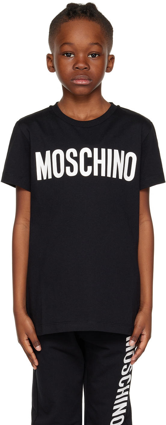 Moschino Kids Black Printed T-Shirt Moschino