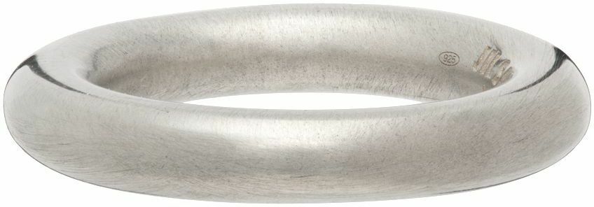 Jil Sander Silver Classic Ring Jil Sander