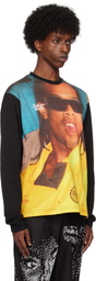 KidSuper Black Ronaldinho Edition Printed Long Sleeve T-shirt