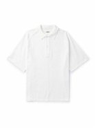 LOEWE - Logo-Embroidered Cotton-Piqué Polo Shirt - White