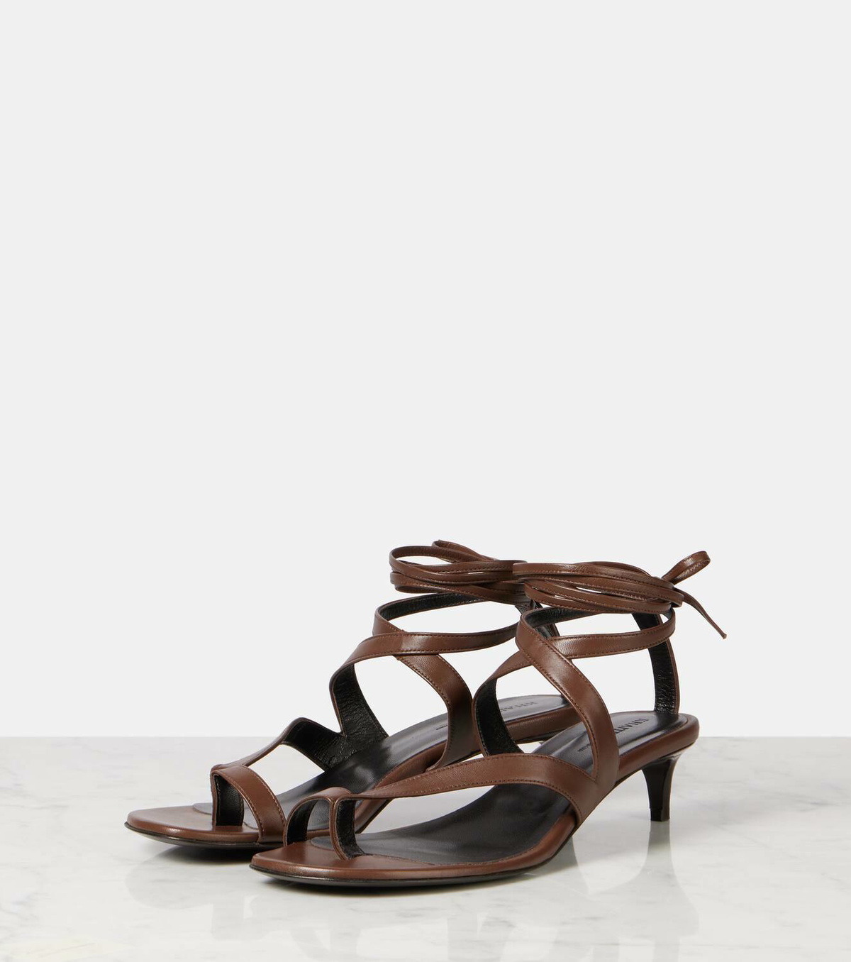 Khaite Aimee 35 leather thong sandals