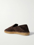 Castañer - Parker Collapsible-Heel Suede Loafers - Brown