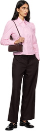 Sandy Liang Black Spazzolato Leather Loafers