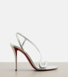 Christian Louboutin Miss Z metallic leather slingback sandals