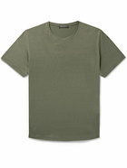 Loro Piana - Silk and Cotton-Blend T-Shirt - Green