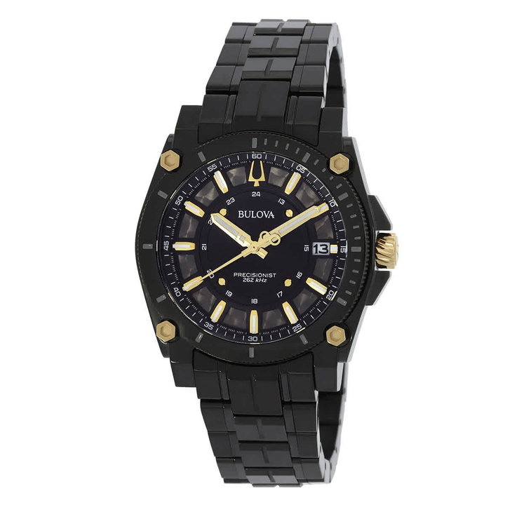 Photo: Bulova Icon Quartz Black Dial Mens Watch 98B408