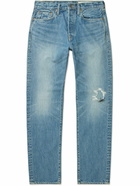 KAPITAL - Monkey CISCO Slim-Fit Distressed Jeans - Blue