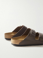 BIRKENSTOCK - Arizona Textured Birko-Flor Sandals - Brown