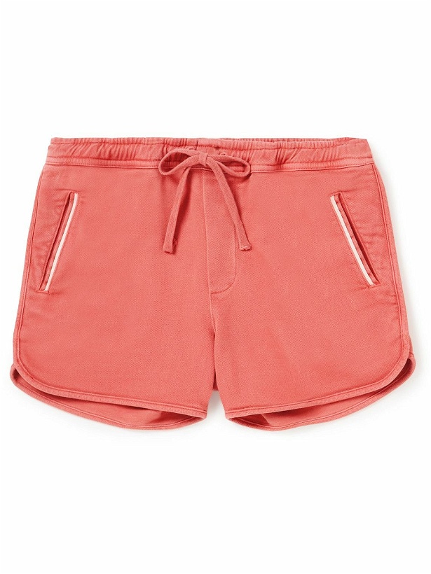 Photo: MANAAKI - Kai Piped Cotton-Blend Drawstring Shorts - Pink