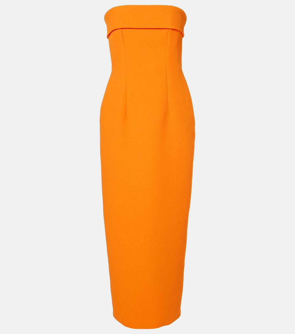 Emilia Wickstead Keeley strapless crêpe midi dress Emilia