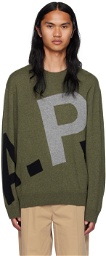 A.P.C. Khaki All Over Sweater