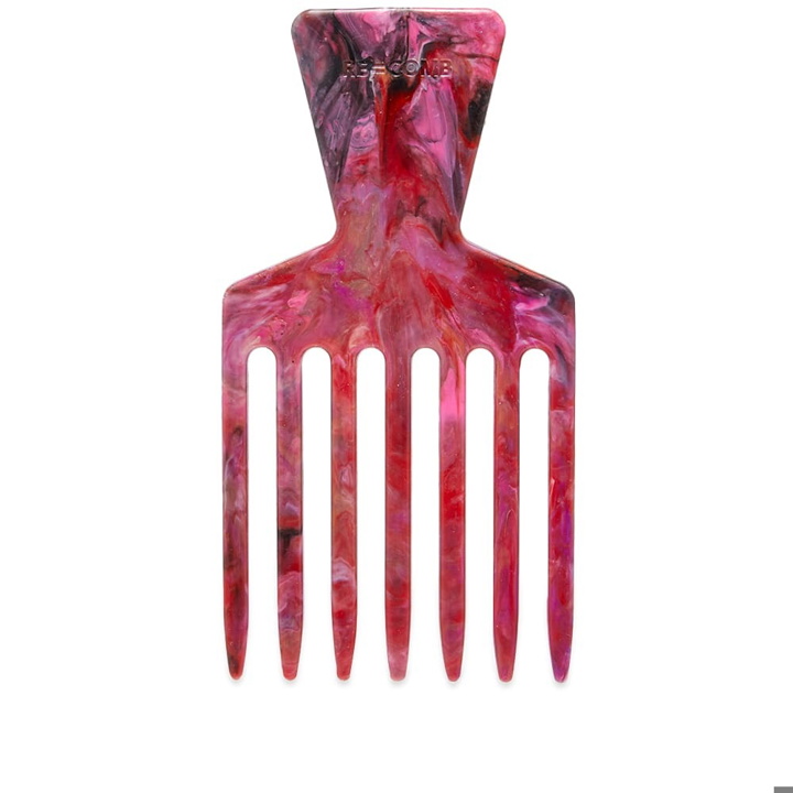 Photo: Re=Comb Recycled Hair Pik Comb in Marbled Warm