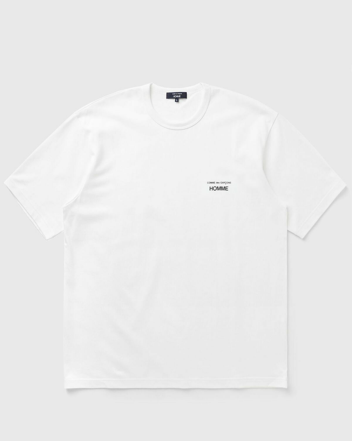 Comme des Garçons Homme TEE White Mens Shortsleefe