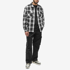 Represent Men's Flannel Shirt in Black White