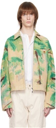 Emporio Armani Green Palm Tree Jacket