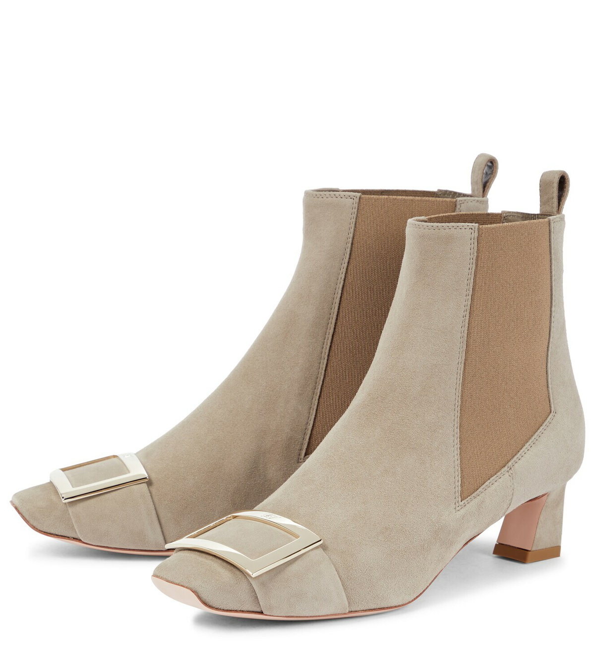 Roger Vivier Chelsea Trompette suede ankle boots