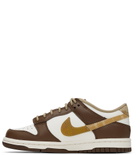 Nike Kids White & Brown Dunk Low Big Kids Sneakers