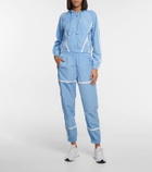 Adam Selman Sport Taped mid-rise trackpants