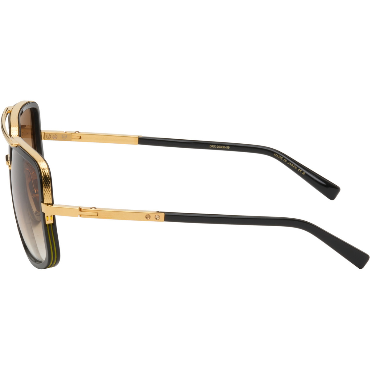 Dita Black & Gold Mach-One Sunglasses