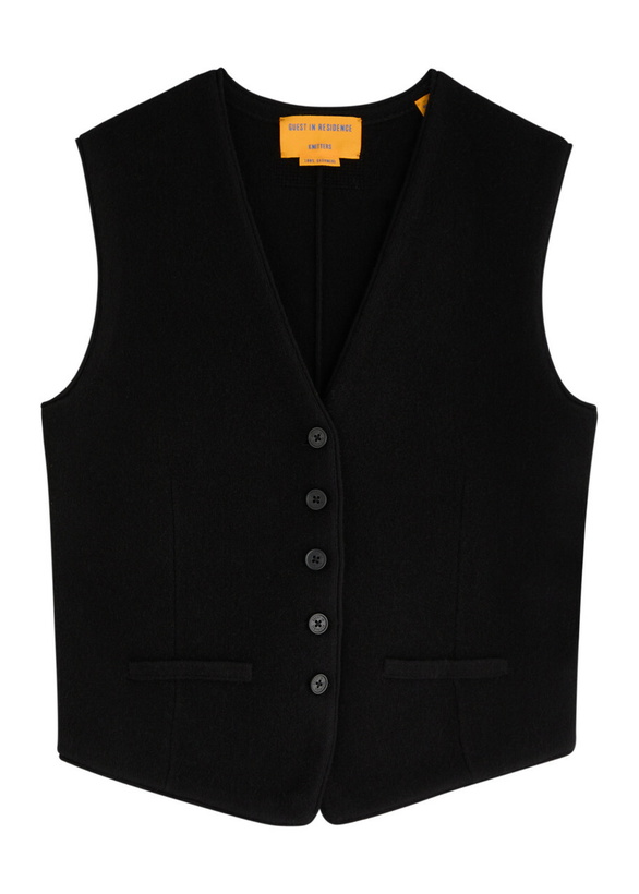 Photo: Guest In Residence Cashmere Vest Black