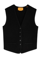 Guest In Residence Cashmere Vest Black