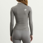 The North Face Women's x SKIMS W Refina Long Sleeve Top in Sk Gunmetal