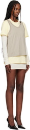 WARDROBE.NYC Multicolor Layered Minidress & T-shirt Set
